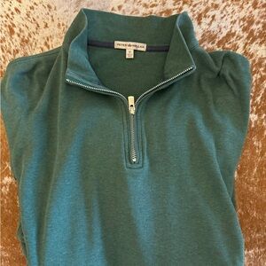 Peter Millar Green Quarter-Zip Pullover